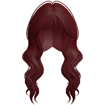 Soft Wavy Hair w/ Side Bangs (Red)