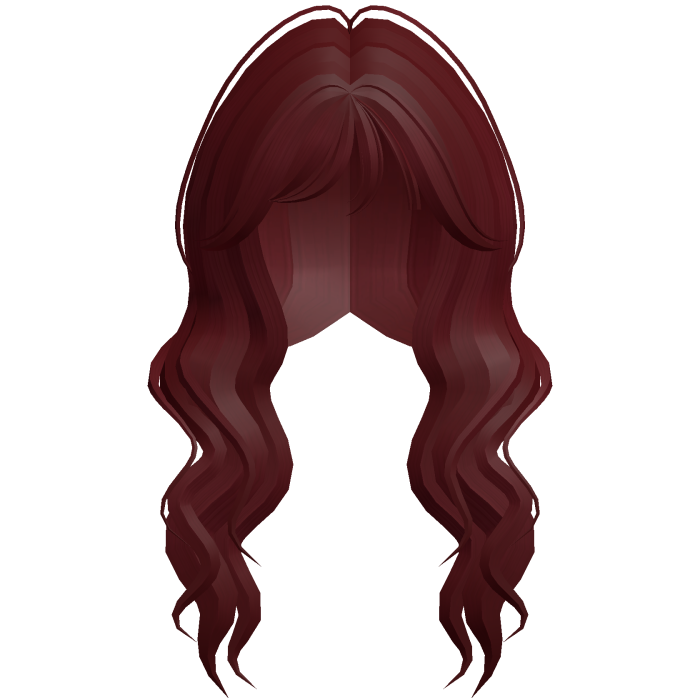 Soft Wavy Hair w/ Side Bangs (Red)