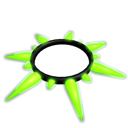 [EMISSION] Neon Green Spike Collar