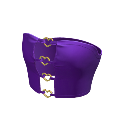 Cute Purple Y2K Chic Heart Korean Top • DD30