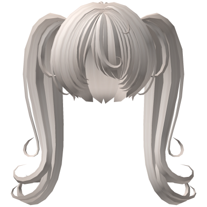curly long overgrown pigtails in blonde Roblox item
