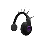 Purple Logo Spike Headphones