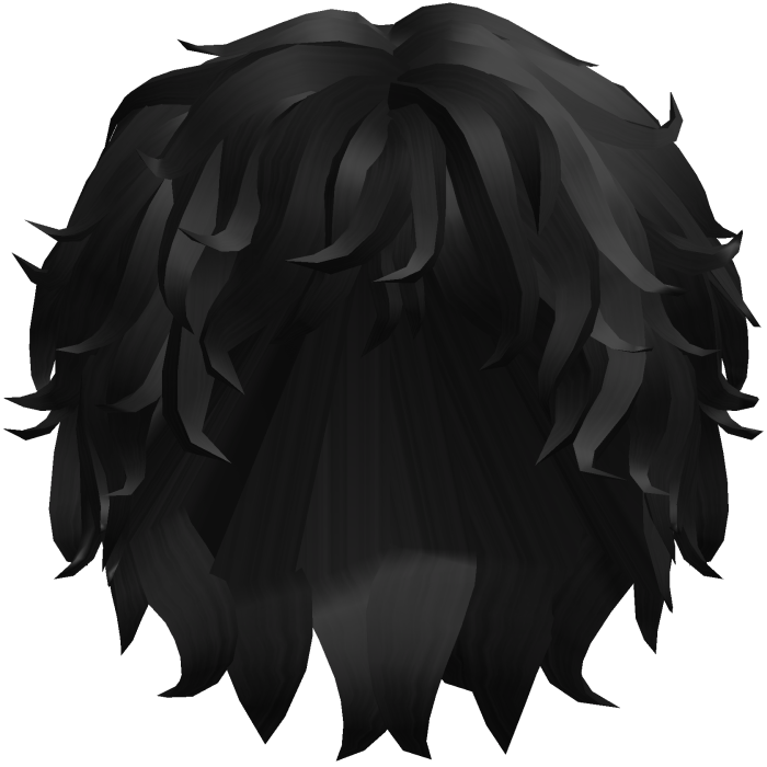 🦇Black Messy Curly Anime Emo Vkei Hair🦇