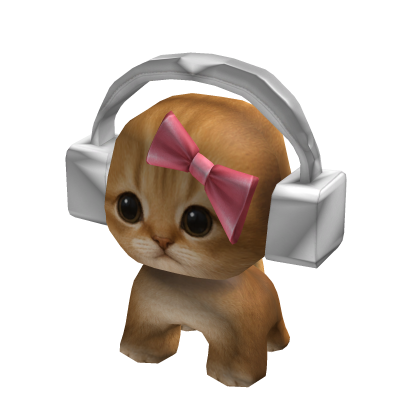 Cute Cat w Headphones