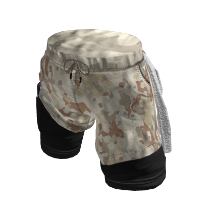 INA - Running Shorts Cream 2 In 1