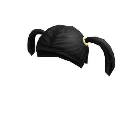 Roblox Item Black Pigtails