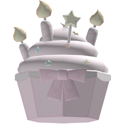𖹭 adorable birthday star sprinkle cupcake pink