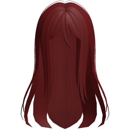kanade long red wispy anime hair