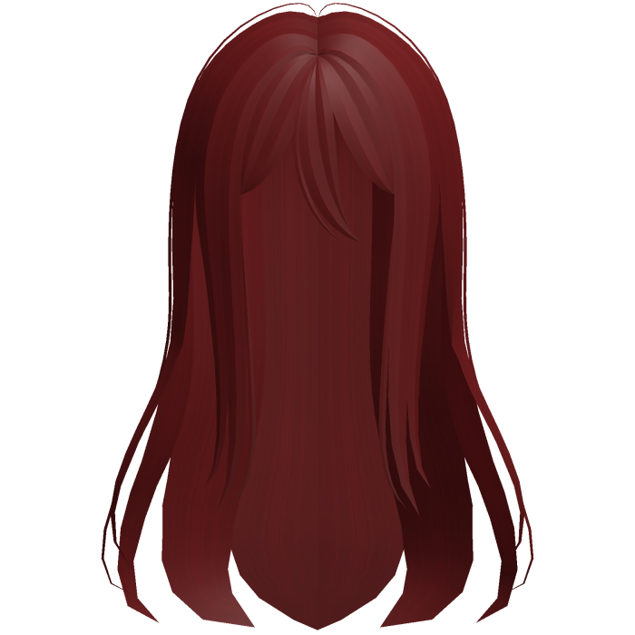 kanade long red wispy anime hair