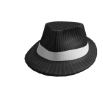 Striped Business Fedora
