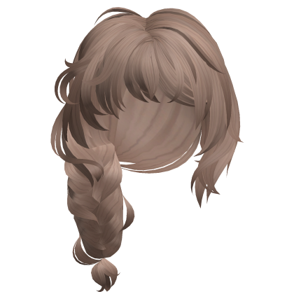 Light Brown Cute Braided Low Ponytail Roblox item