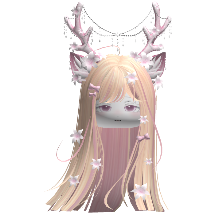 Ethereal Christmas Fairy Fawn Hair w/ Antlers