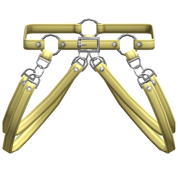Yellow Suspender Hanging Y2K Waist Straps 3.0