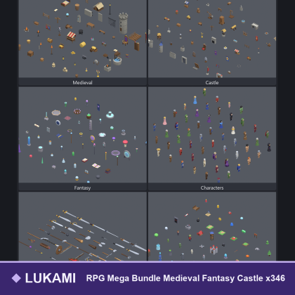 RPG Mega Bundle Medieval Fantasy Castle x346