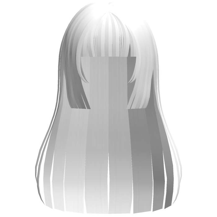 white anime yumeko straight cute hair
