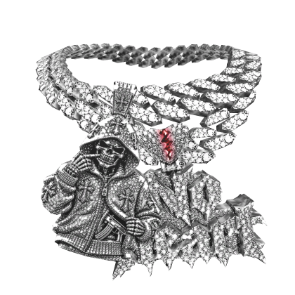 4.0 iced out no heart grim w a gel blaster 
