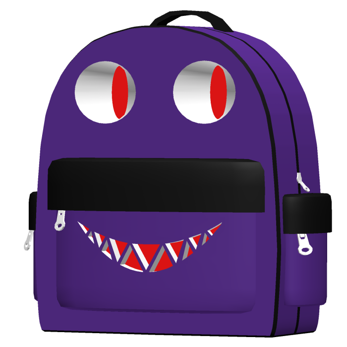 Demon Grin Backpack Purple (Halloween)