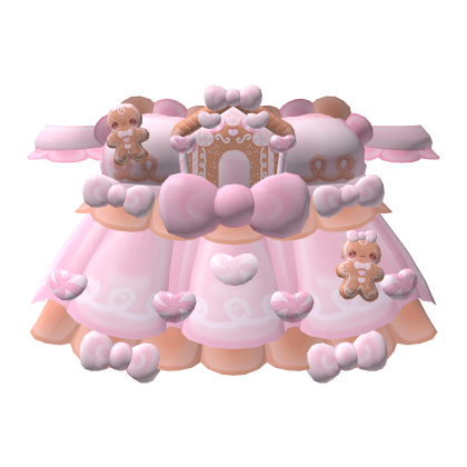 . ‿ ♡ yummy gingerbread pink christmas dress  