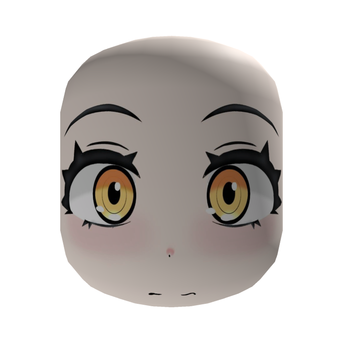Yellow Eyes Delirious Smile Girl Face