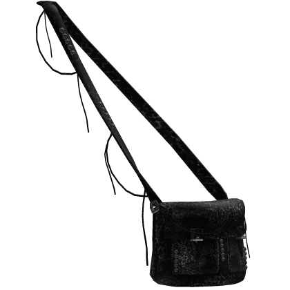 Black Distressed Y2K Vkei Crossbody Bag | Roblox Item - Rolimon's