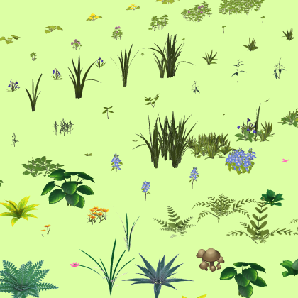🌿[100+] Large Textured Foliage Pack