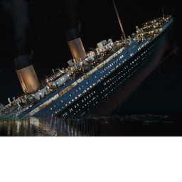 The sinking of the Titanic