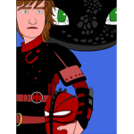 Hiccup and Toothless group