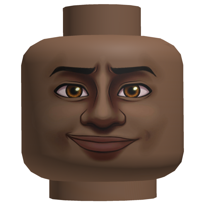 Brick Spiderman Miles Morales Head