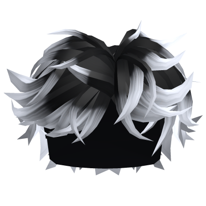 Grunge Boy Hair in Black to White Roblox item