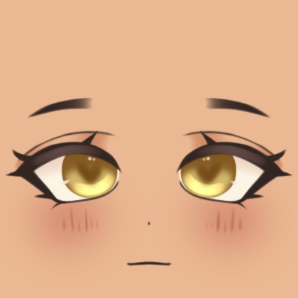 [🤍] Yellow Eyes Face Decal Roblox decal