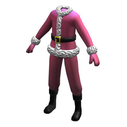 Classic Christmas Santa Suit | Pink thumbnail