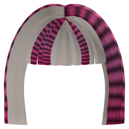 ♡ : raccoon blonde/pink scene y2k hime bangs  Roblox item