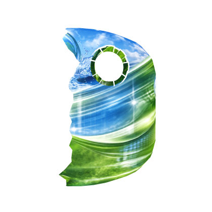 Frutiger Aero Cyborg Half Head Roblox item