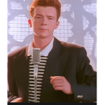 Never gonna give you up get rick rolled haha