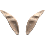 Coach Bunny Ears Beige with Crystal Diamonds