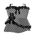 (Free) cute dress white and black emo 