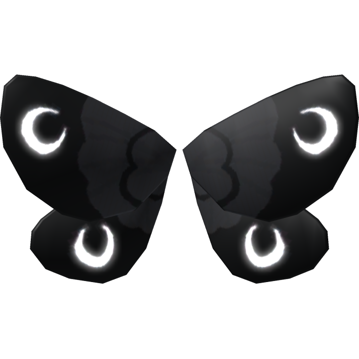 [Emmisive] Glowing Black Moth Wings