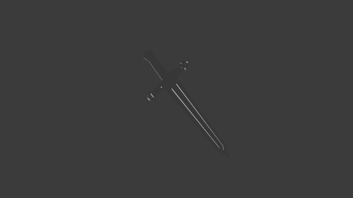 white neon fantasy sword preview 4