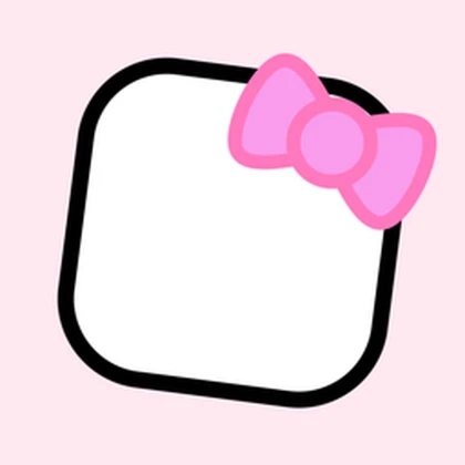 Pink cute girl accessories Roblox group icon