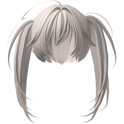 messy asymmetrical moe pigtails in blonde Roblox item