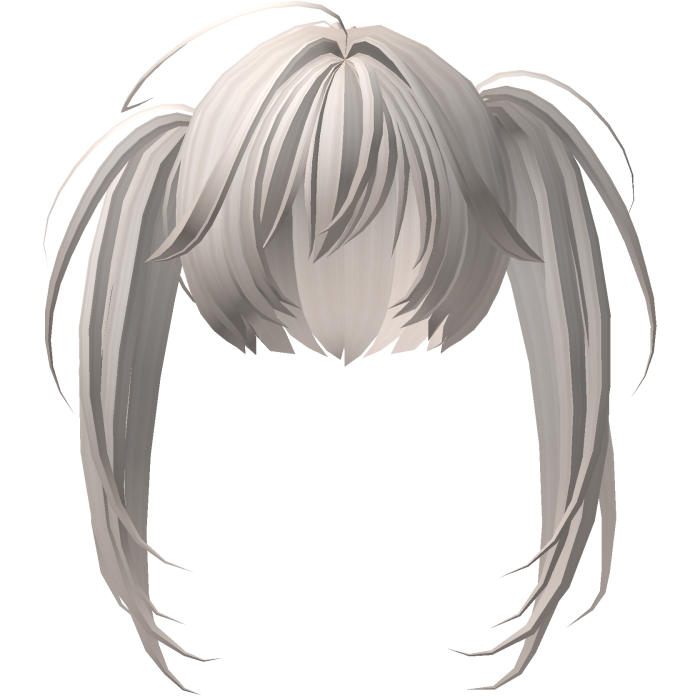 messy asymmetrical moe pigtails in blonde