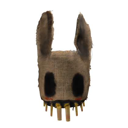 Scary Burlap Rabbit Mask