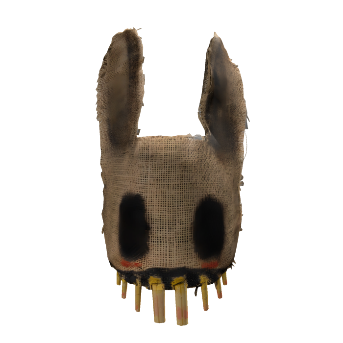Scary Burlap Rabbit Mask