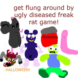 get flung around by ugly diseased freak rat game