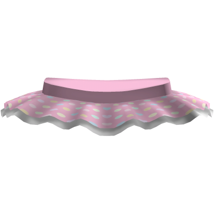 cute pink rainbow polka dot mini skirt tutu ♡