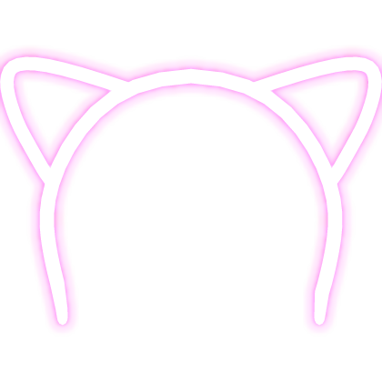[EMISSIVE] pink neon glowing cat ears