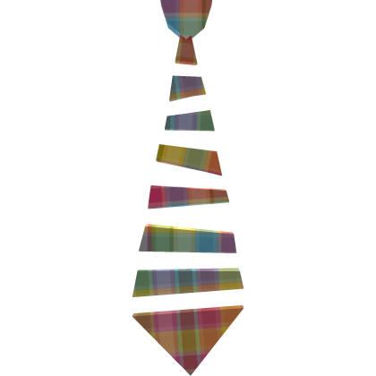 weirdcore colorful plaid atemporal necktie