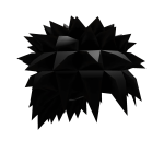 Black Spike Anime Hair