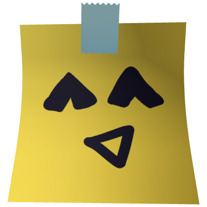 ^_^ Sticky Note Mask