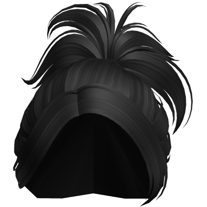 Y2K Messy Spiky Buns (Black) Roblox item